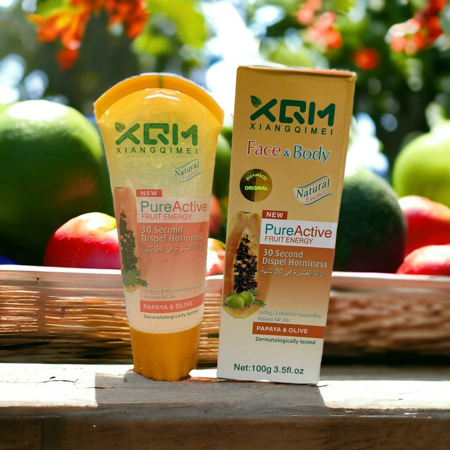 XQM Active Fruit Scrub XQM Face and Body Scrub PureActiv Facial Scrub